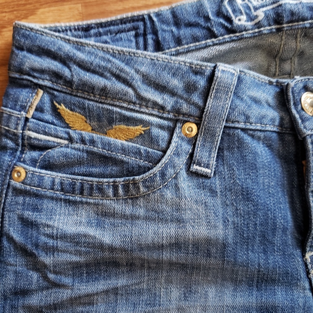 ROBINS JEANS WOMEN MARILYN GOLD WING - Picture 6 of 7